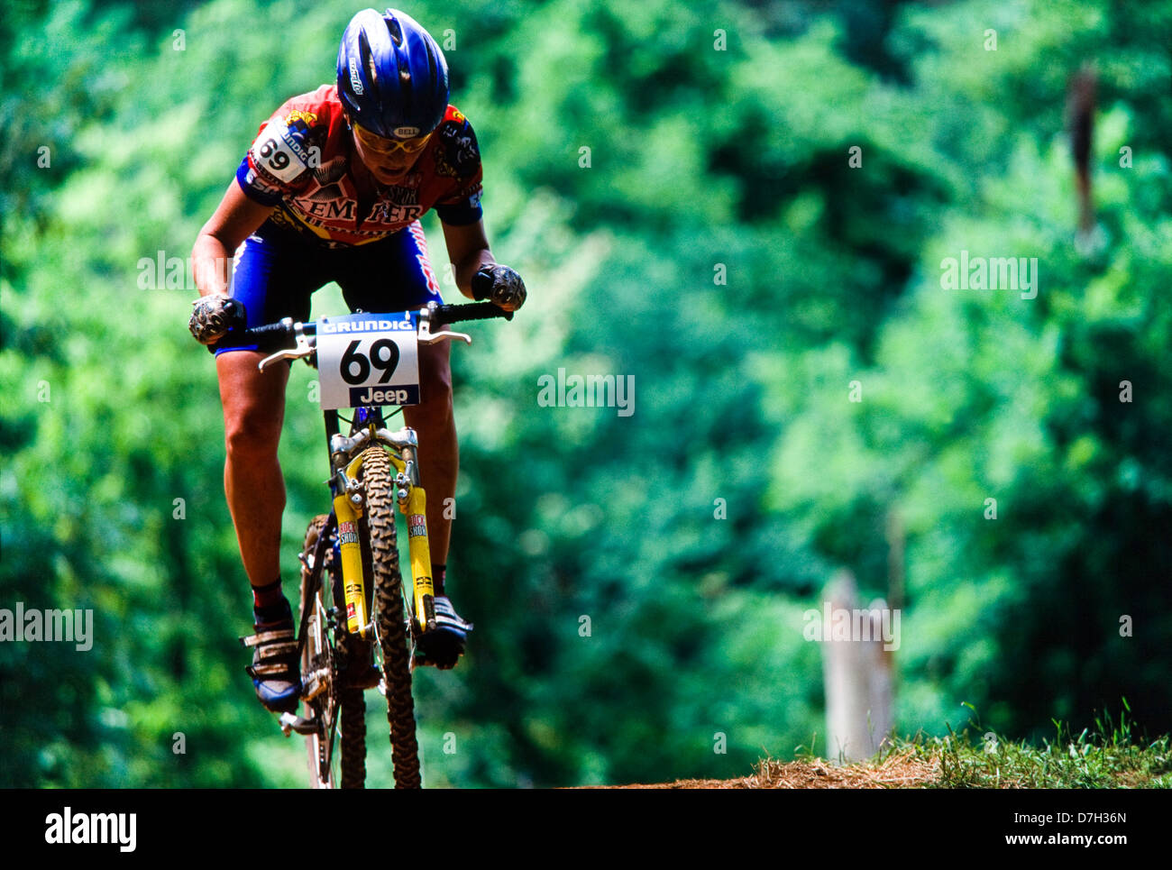 Mountainbike-Rennen, Atlanta, Georgia Stockfoto