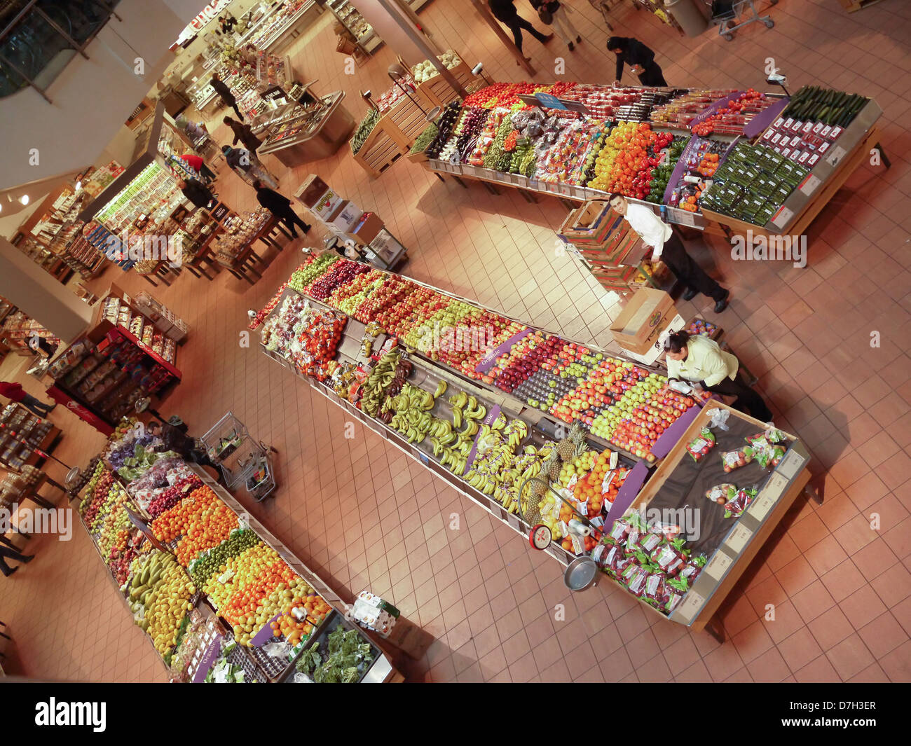 Einkaufsmöglichkeiten Supermarkt Supermarkt Stockfoto