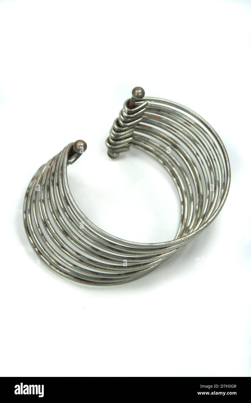 Metall-Ring Armband Stockfoto