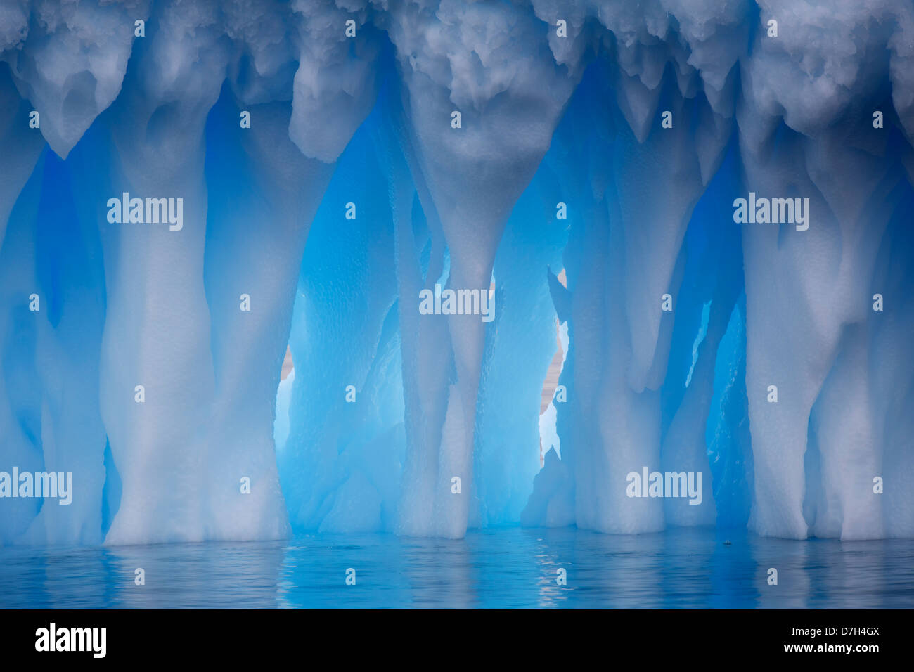 Eisberge am braunen Bluff, Antarktis. Stockfoto