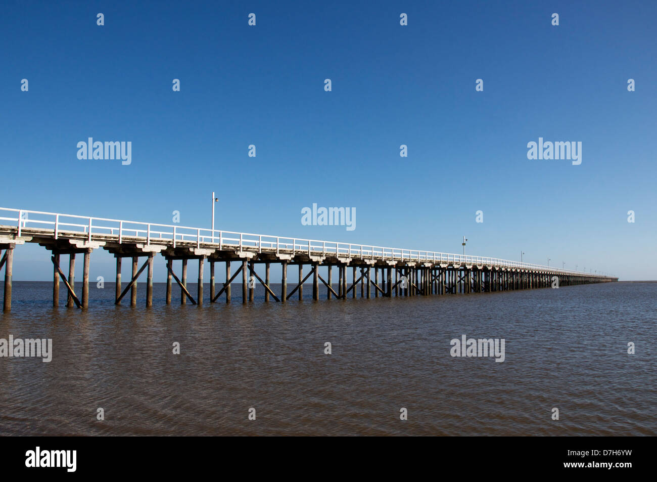 Urangan Pier Hervey Bay-Queensland-Australien Stockfoto