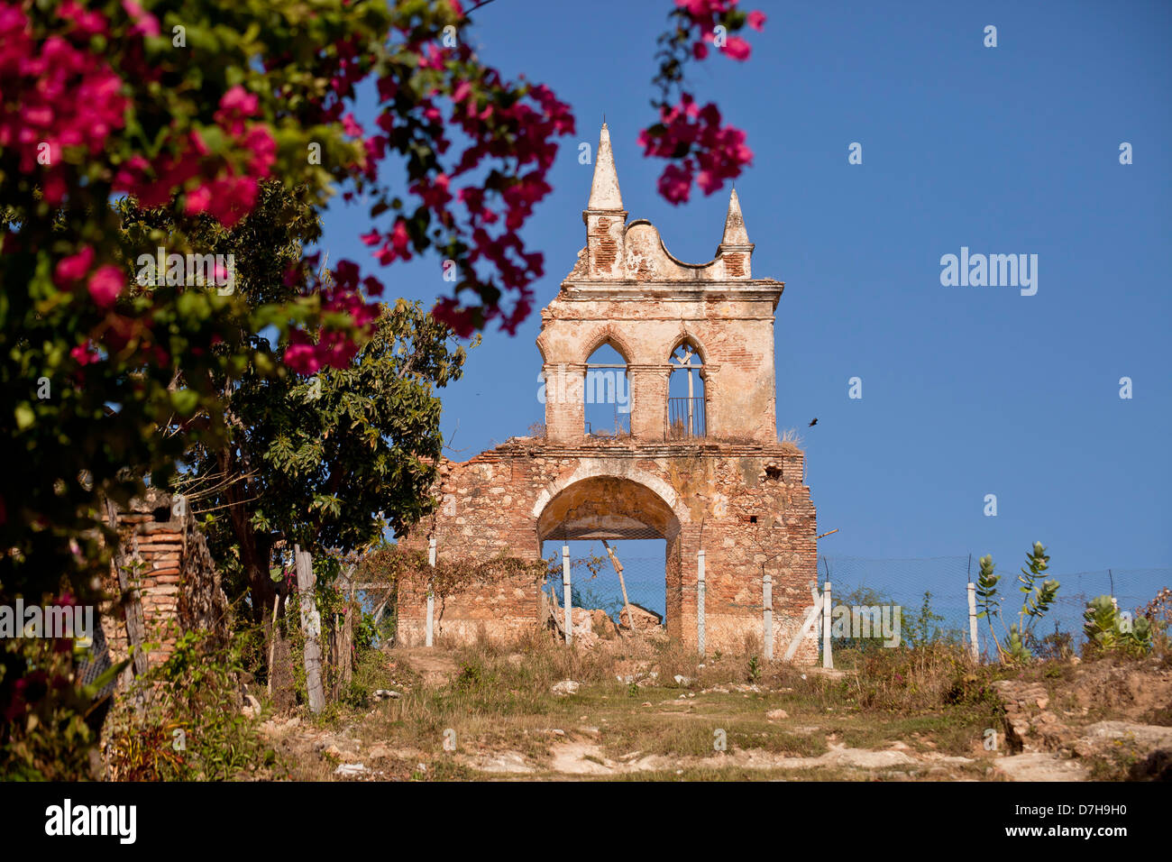 Ruine der Kirche Ermita Nuestra Senora De La Candelaria De La Popa in Trinidad, Kuba, Karibik Stockfoto