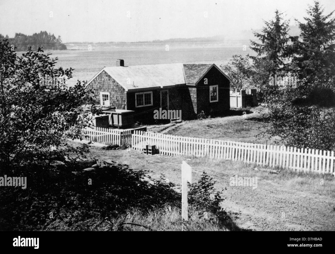 Yaquina Bay Labor Stockfoto