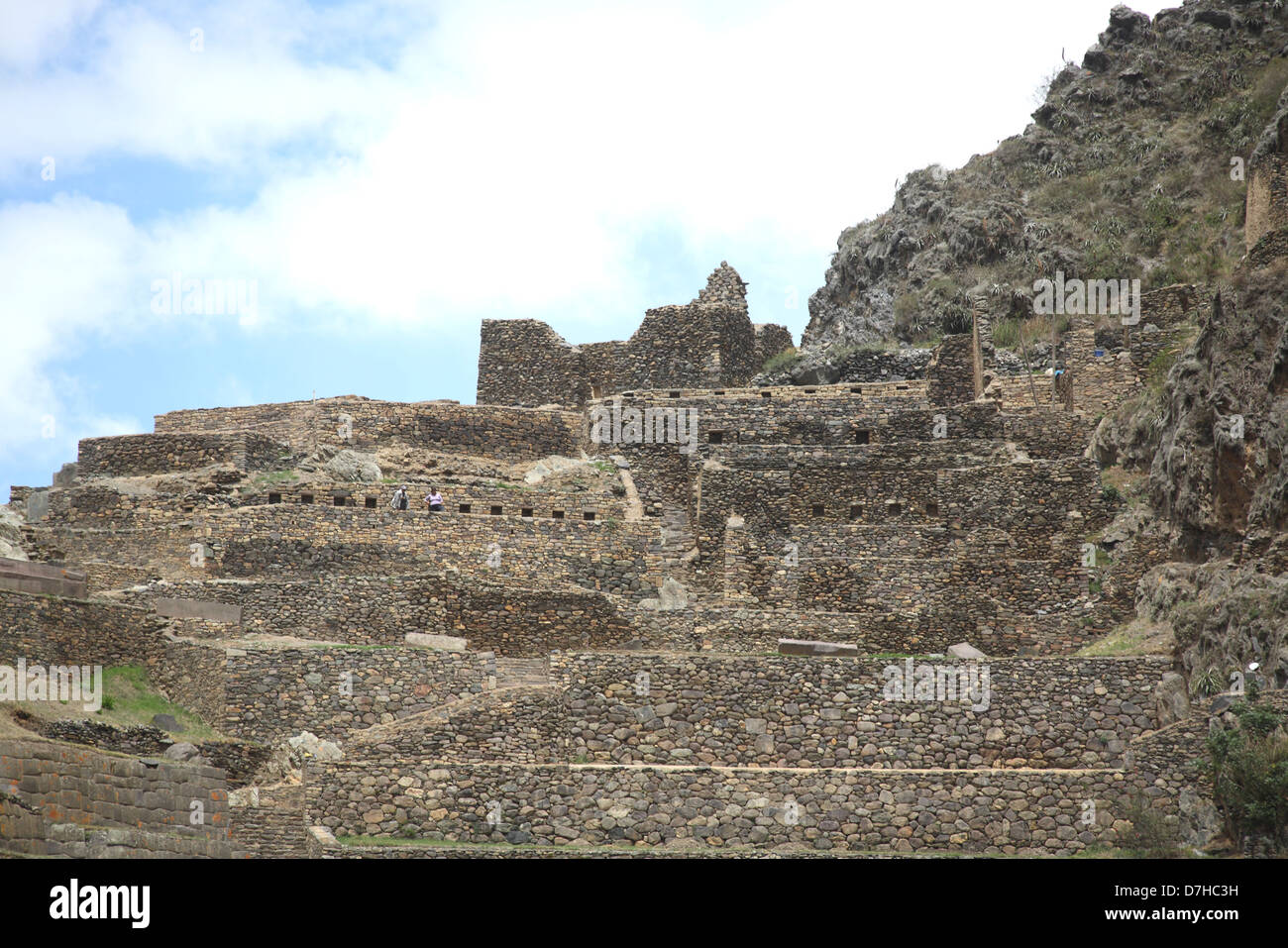 Peru Ollantaytambo Ollanta Olla Stockfoto