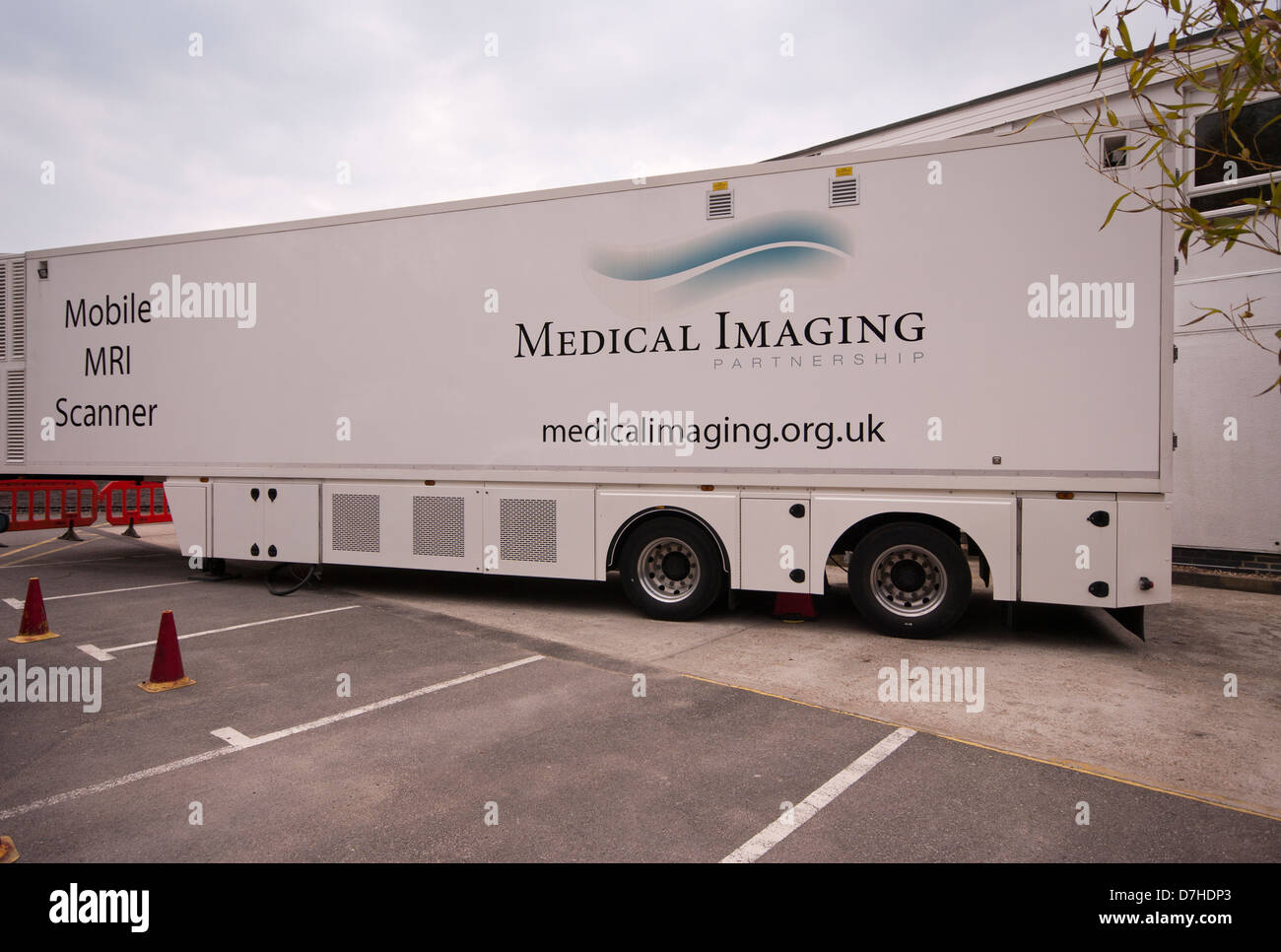 Mobilen MRT Magnetresonanz-Tomographie UK Stockfoto