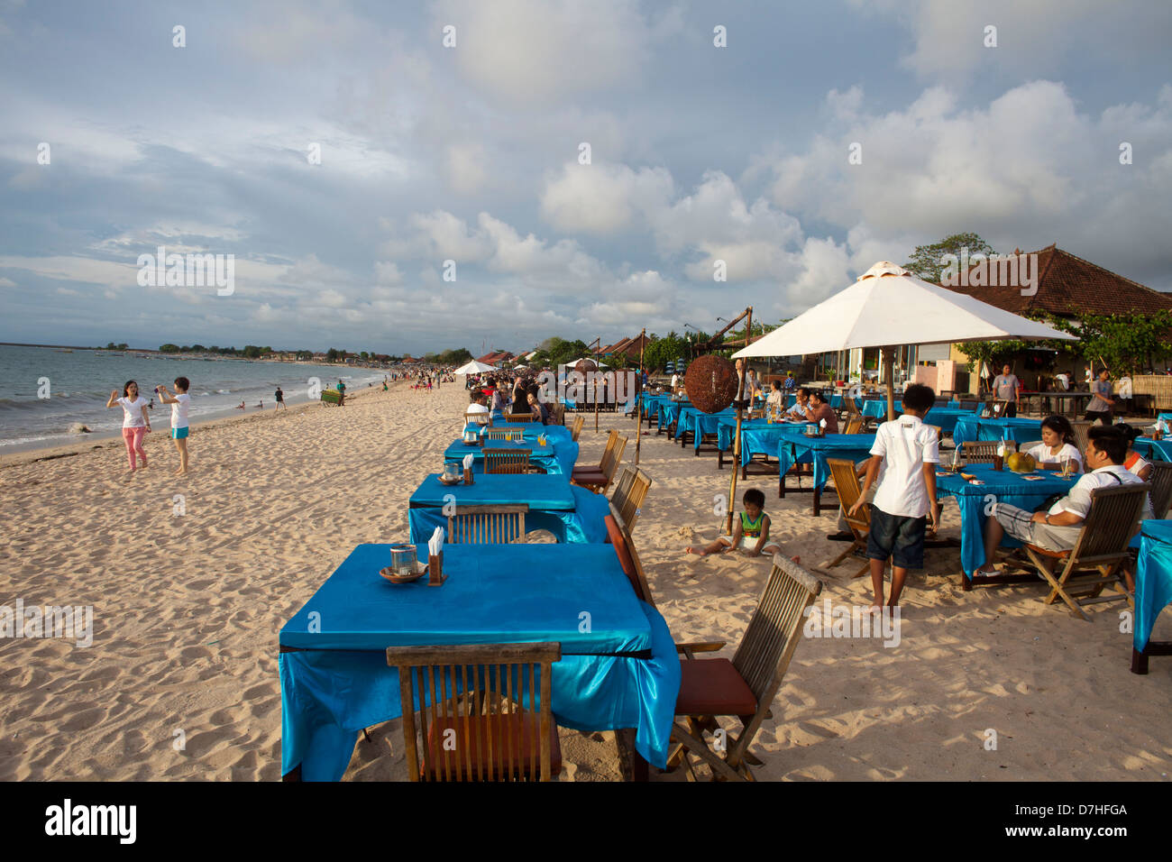 Seminyar (Bali) ist ein beliebtes Urlaubsziel. Stockfoto