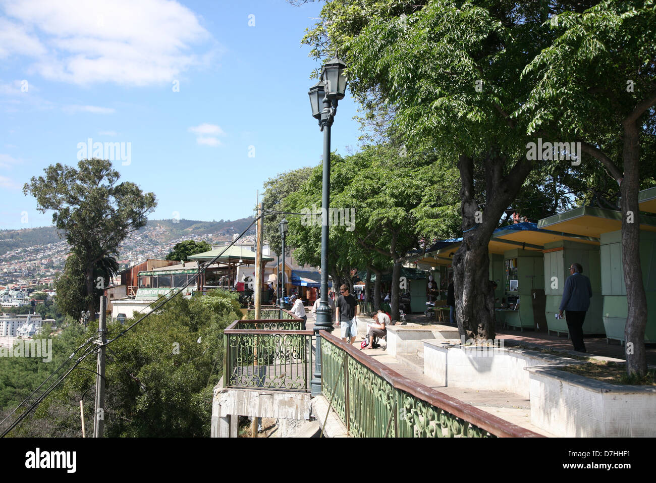 Chile-Valparaiso Cerro Artilleria Stockfoto