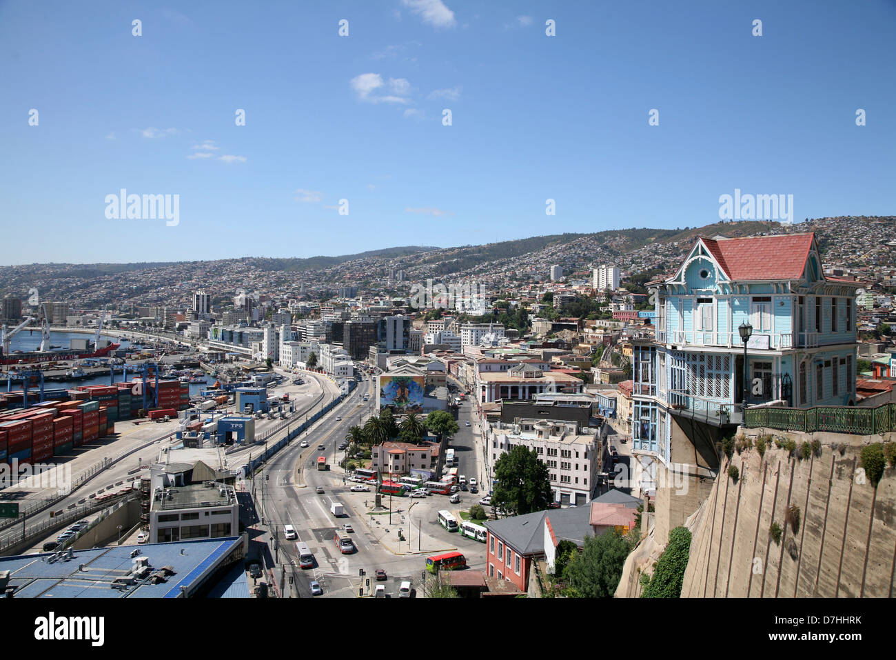 Chile-Valparaiso Cerro Artilleria Stockfoto