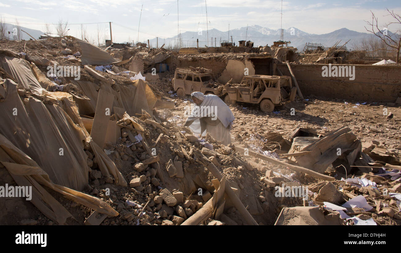 Ein Selbstmordanschlag in Maidan Stadt, Wardak, Afghanistan Stockfoto
