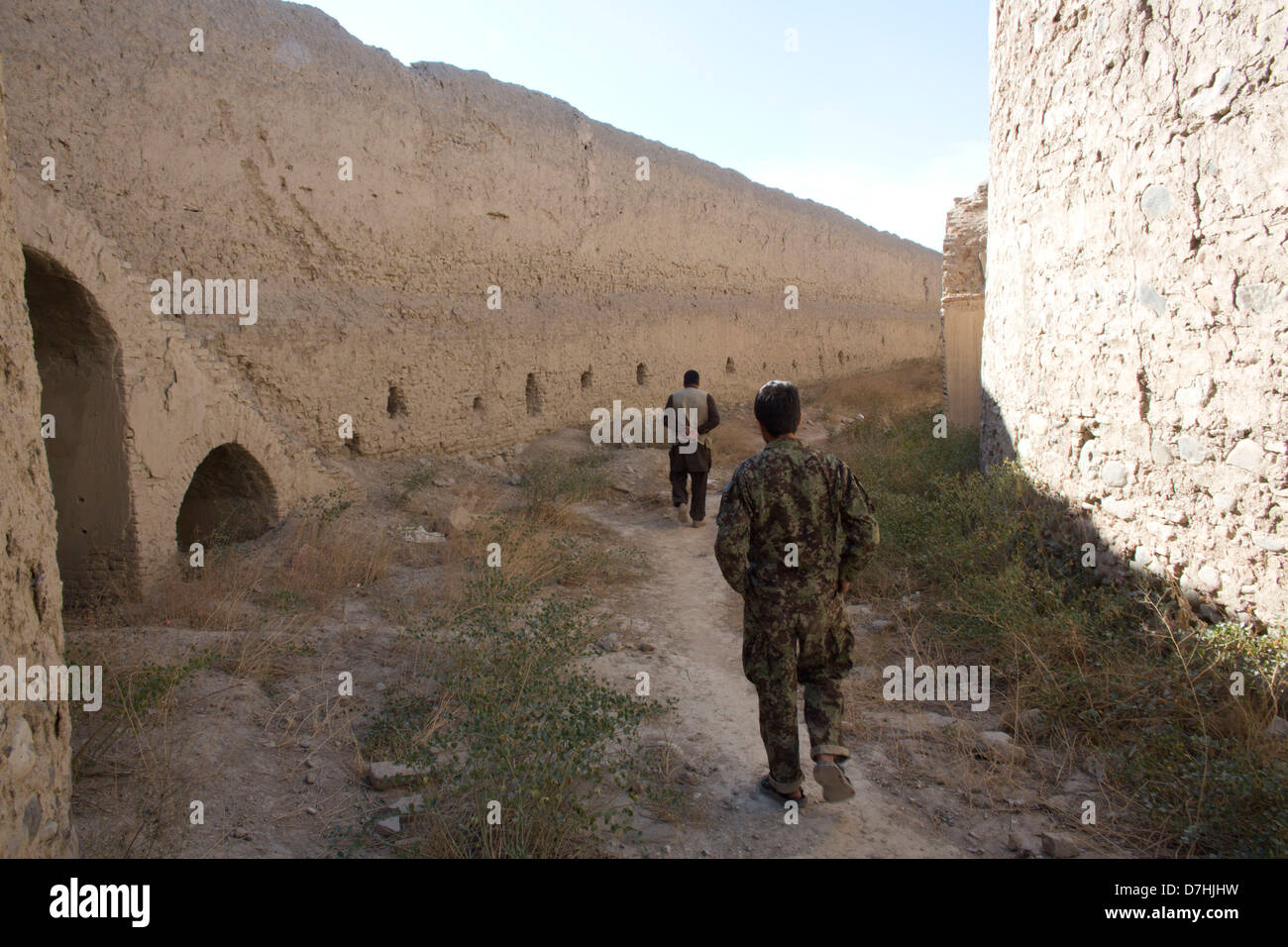 Einer der vielen alten Festungen, Kabul, Afghanistan. Stockfoto