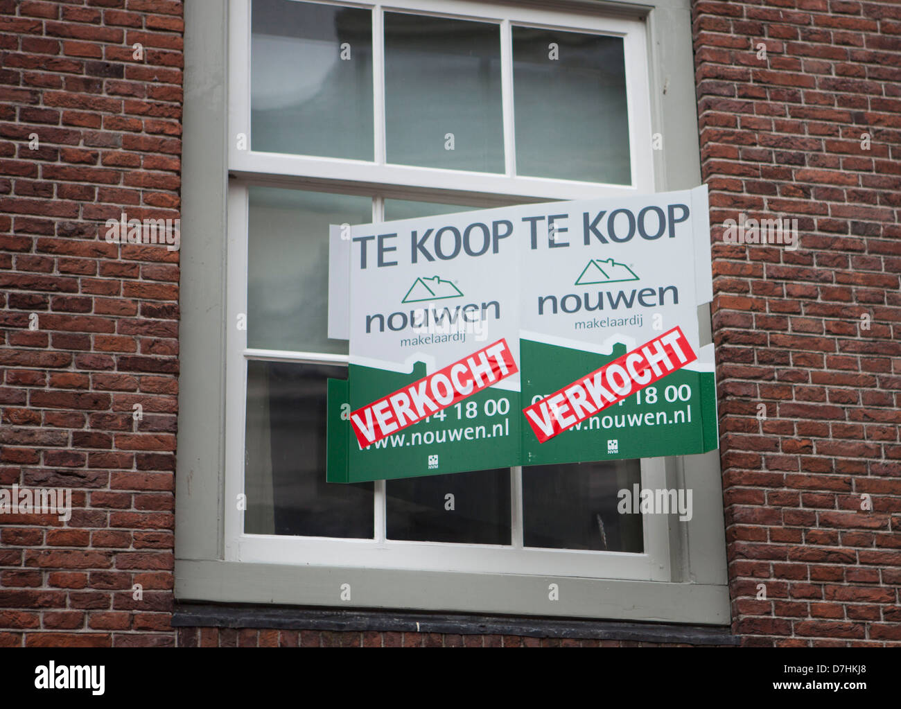 Haus zum Verkauf in den Niederlanden Stockfoto