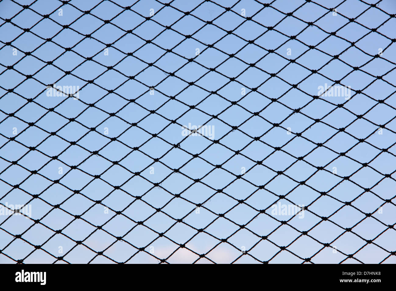 Fotos-Netze mit blauem Himmelshintergrund gedreht. Stockfoto