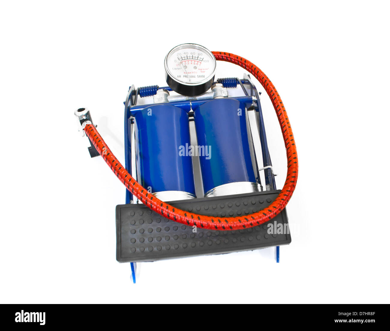 Hochdruck-Luftpumpe Auto-Fuss-Pumpe Tragbare Fuß Luftpumpe  Luftverdichter-Gummireifen Autoreifen-Pumpe: : Auto & Motorrad