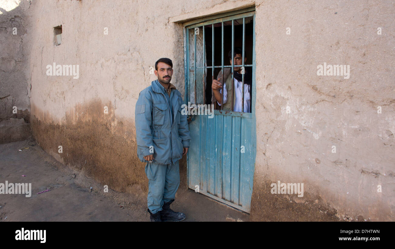 Tor des Gefängnisses von Kunduz, Nordafghanistan Stockfoto