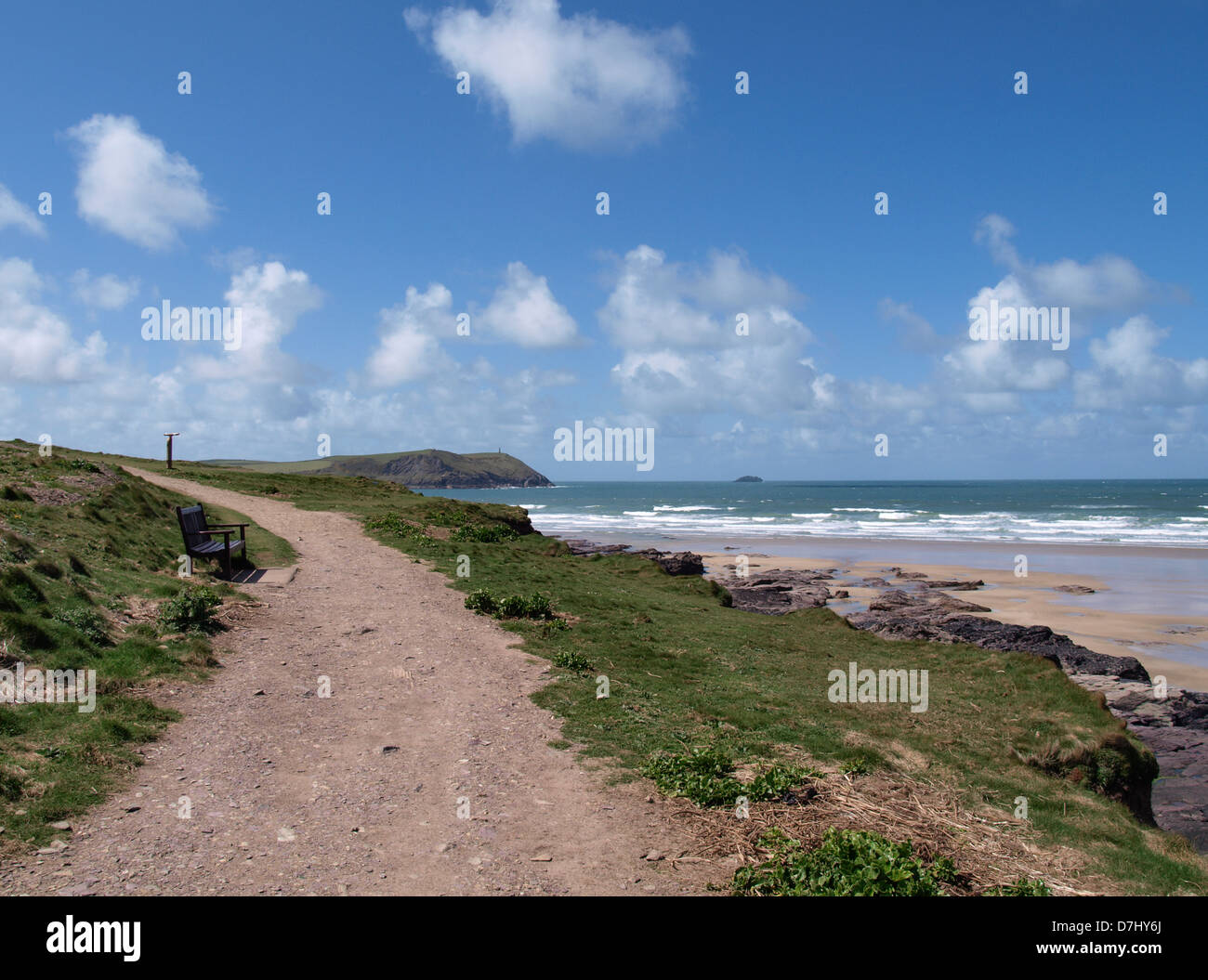 South West Coast Path, Polzeath, Cornwall, UK, 2013 Stockfoto