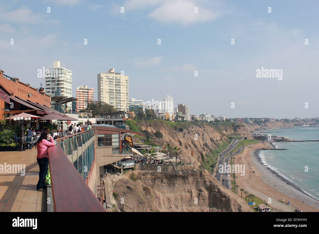 Peru Lima Miraflores Playa Costa Verde Larcomar Einkaufszentrum Stockfoto