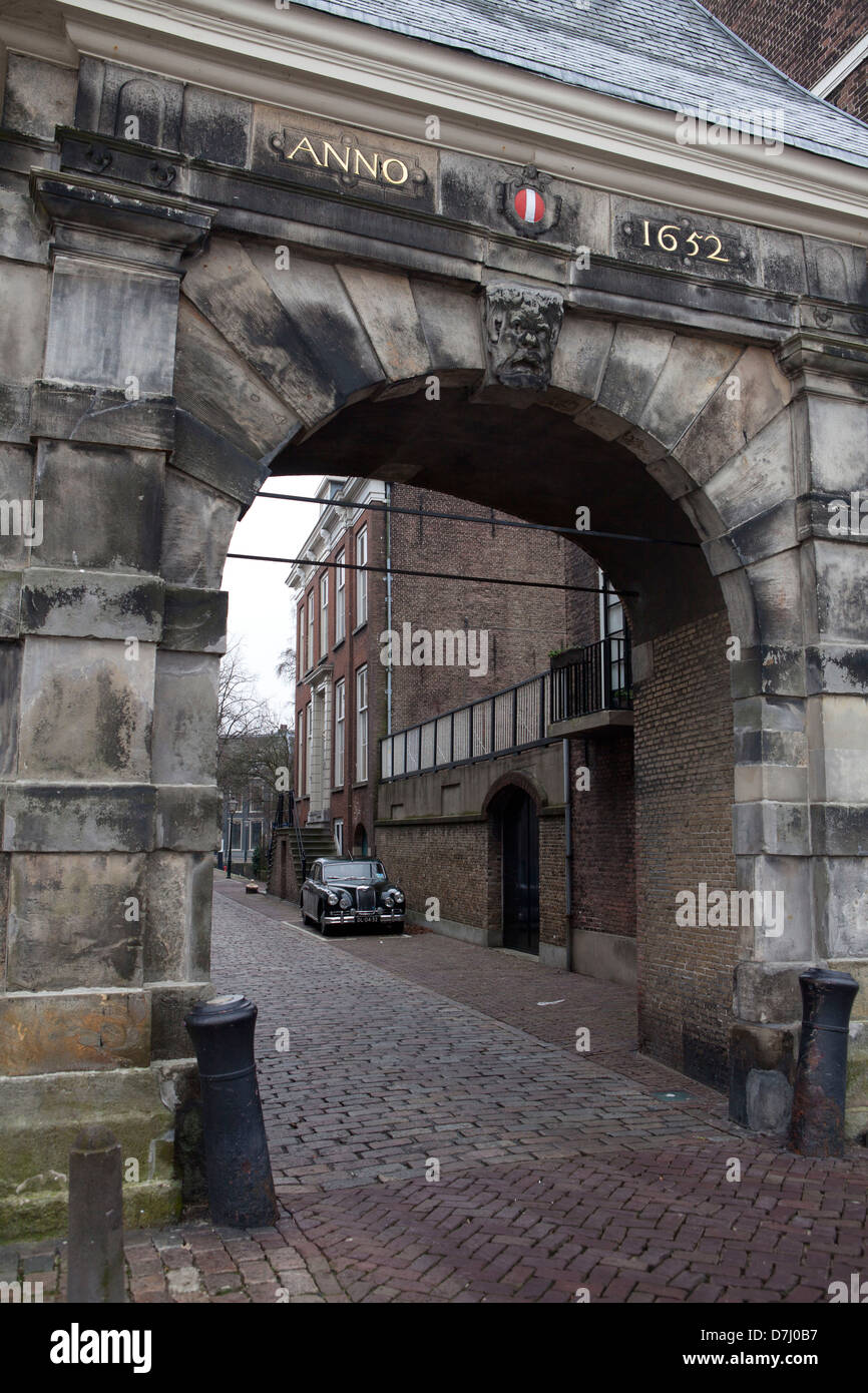 Tor der Stadt Dordrecht, Niederlande Stockfoto