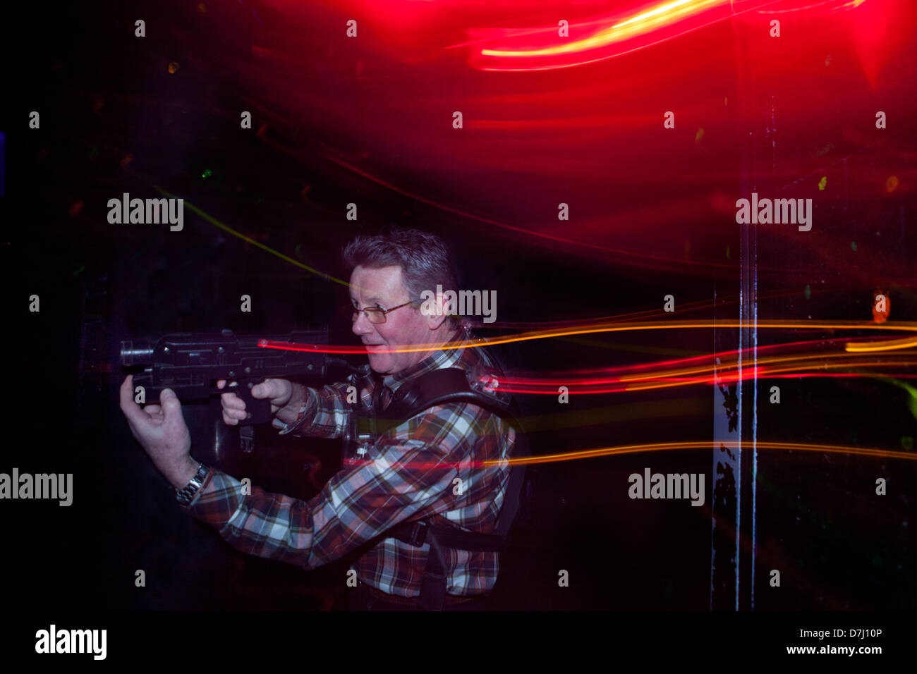 Lasergaming in den Niederlanden Stockfoto