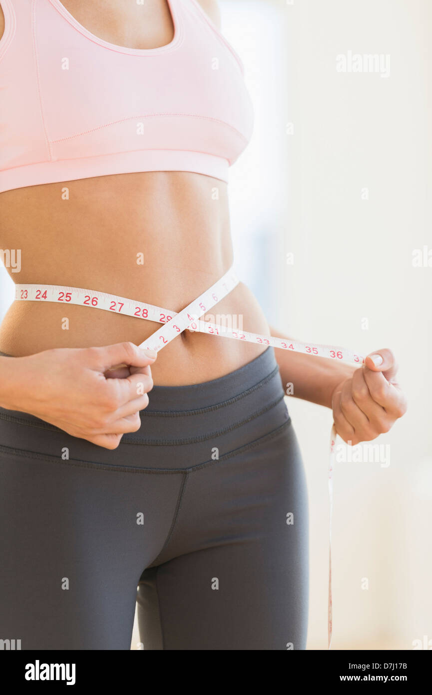 Frau Mess Taille Stockfoto