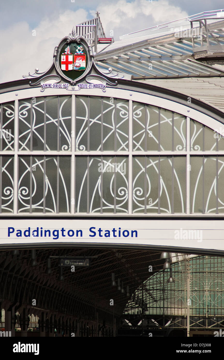 Paddington Bahnhof Stockfoto