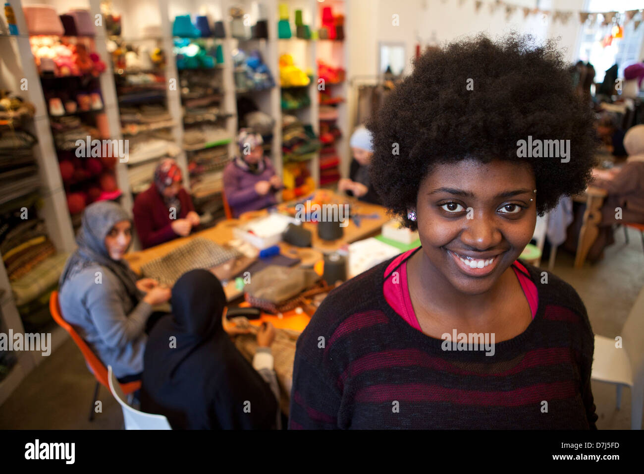 Intermezzo ist ein Workshop für MigrantInnen in Holland Stockfoto