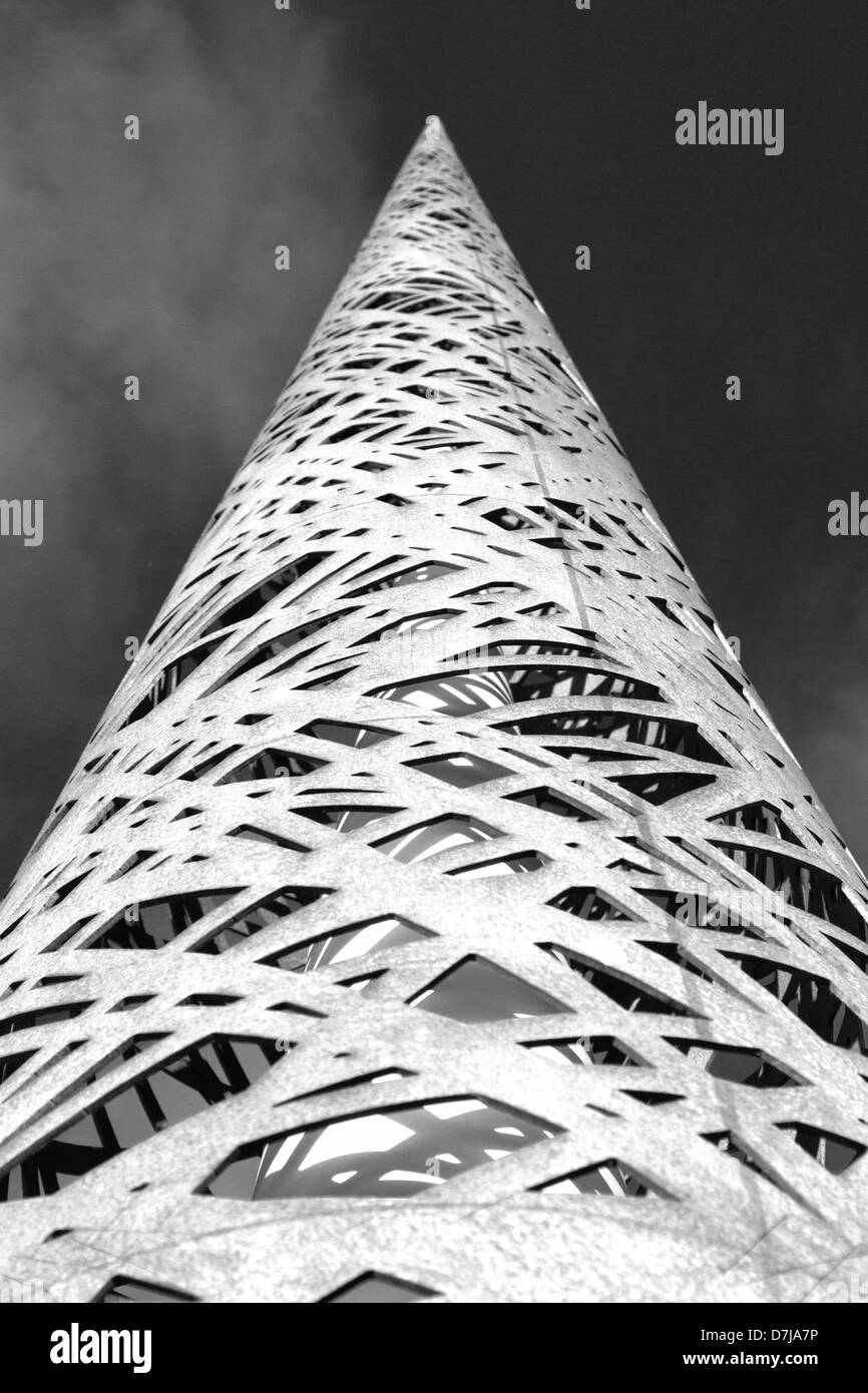 Schwarz / weiß-Skulptur Stockfoto