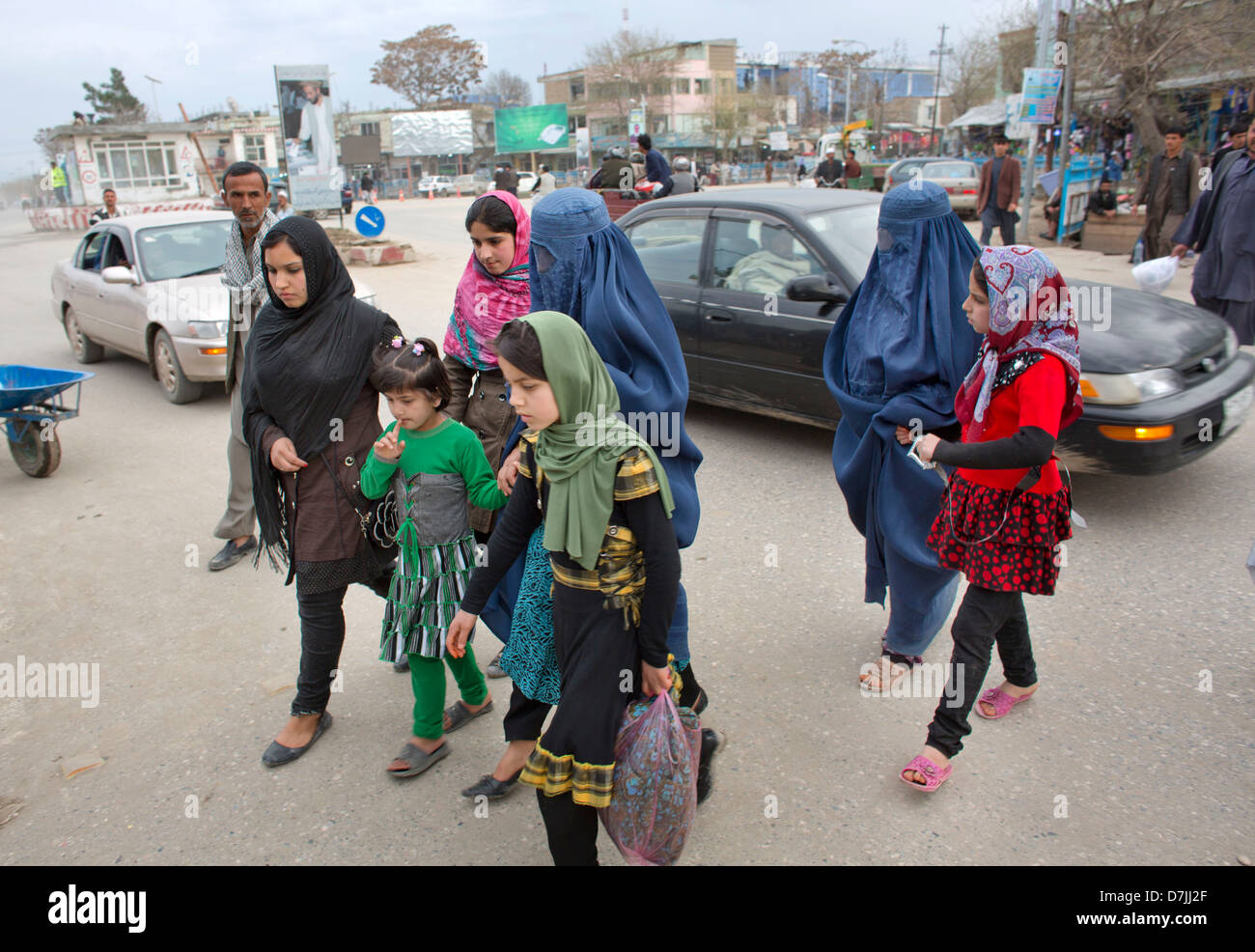 Markt in der Innenstadt von Kunduz, Afghanistan Stockfoto