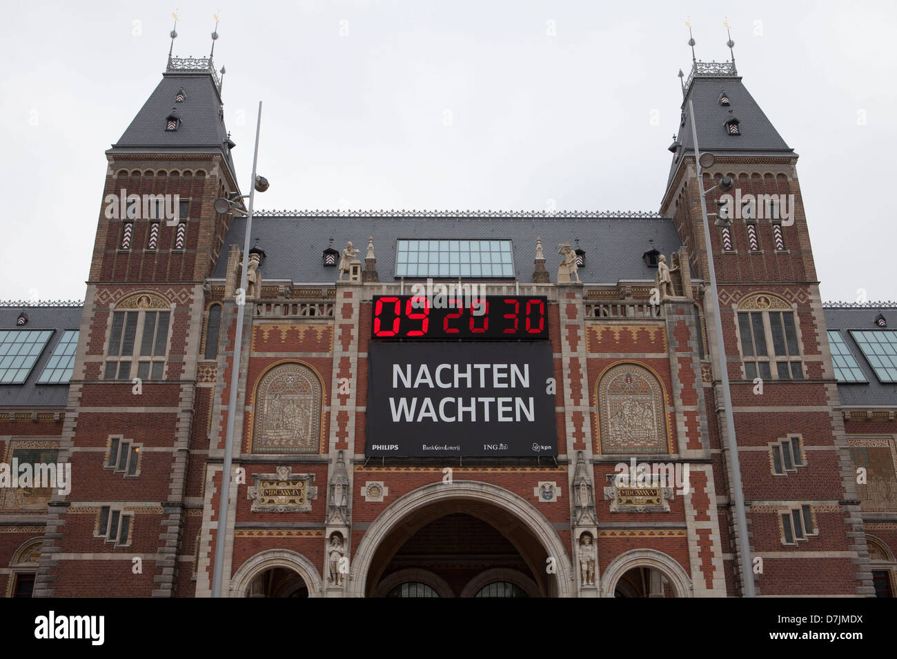 Rijksmuseum, 9 Tage vor Eröffnung nach Renovierung seit vielen Jahren geschlossen Stockfoto