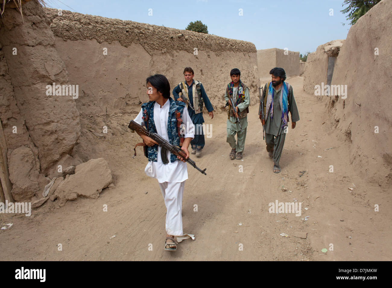 Warlords in Afghanistan Stockfoto