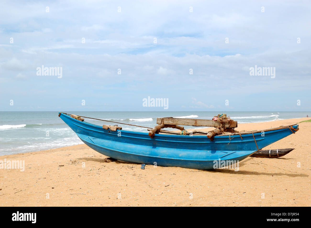 Der traditionelle Sri Lanka Boot zum Angeln Stockfoto