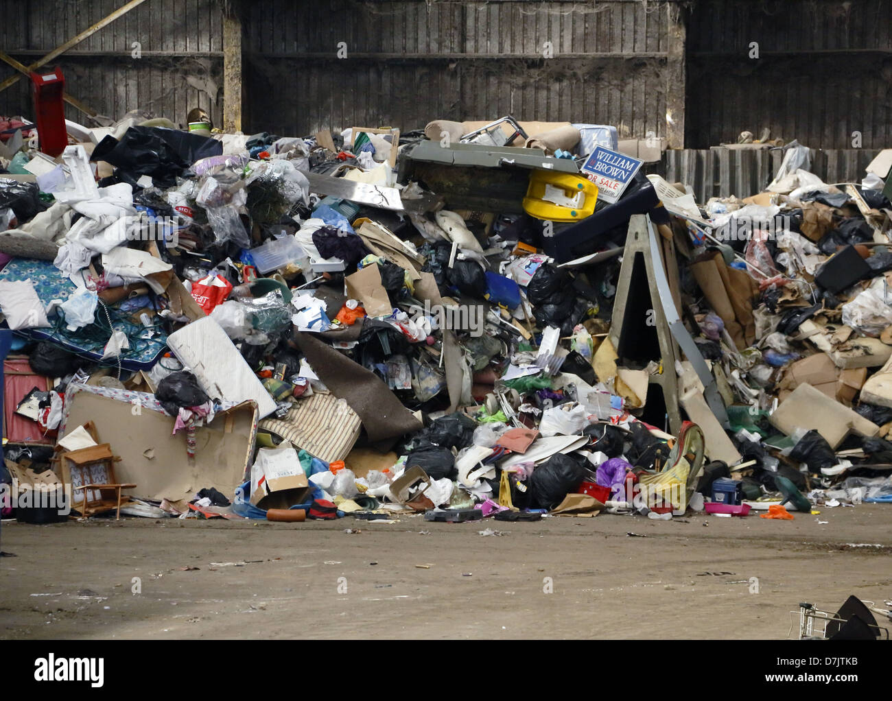 Recycling-Zentrum. Stockfoto
