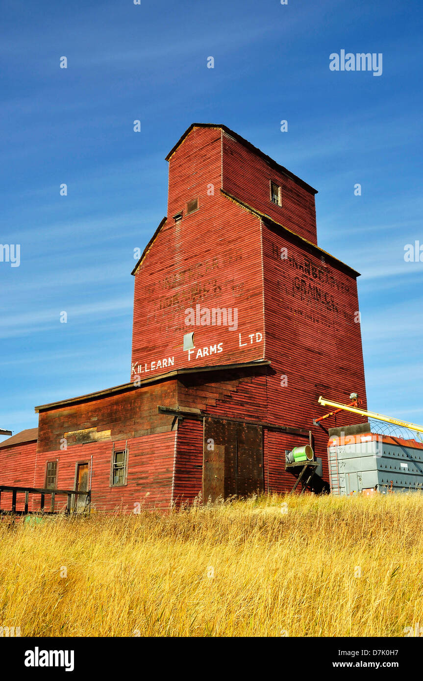 Dies war ein altes Getreidesilo Stillstand in Alberta Stockfoto