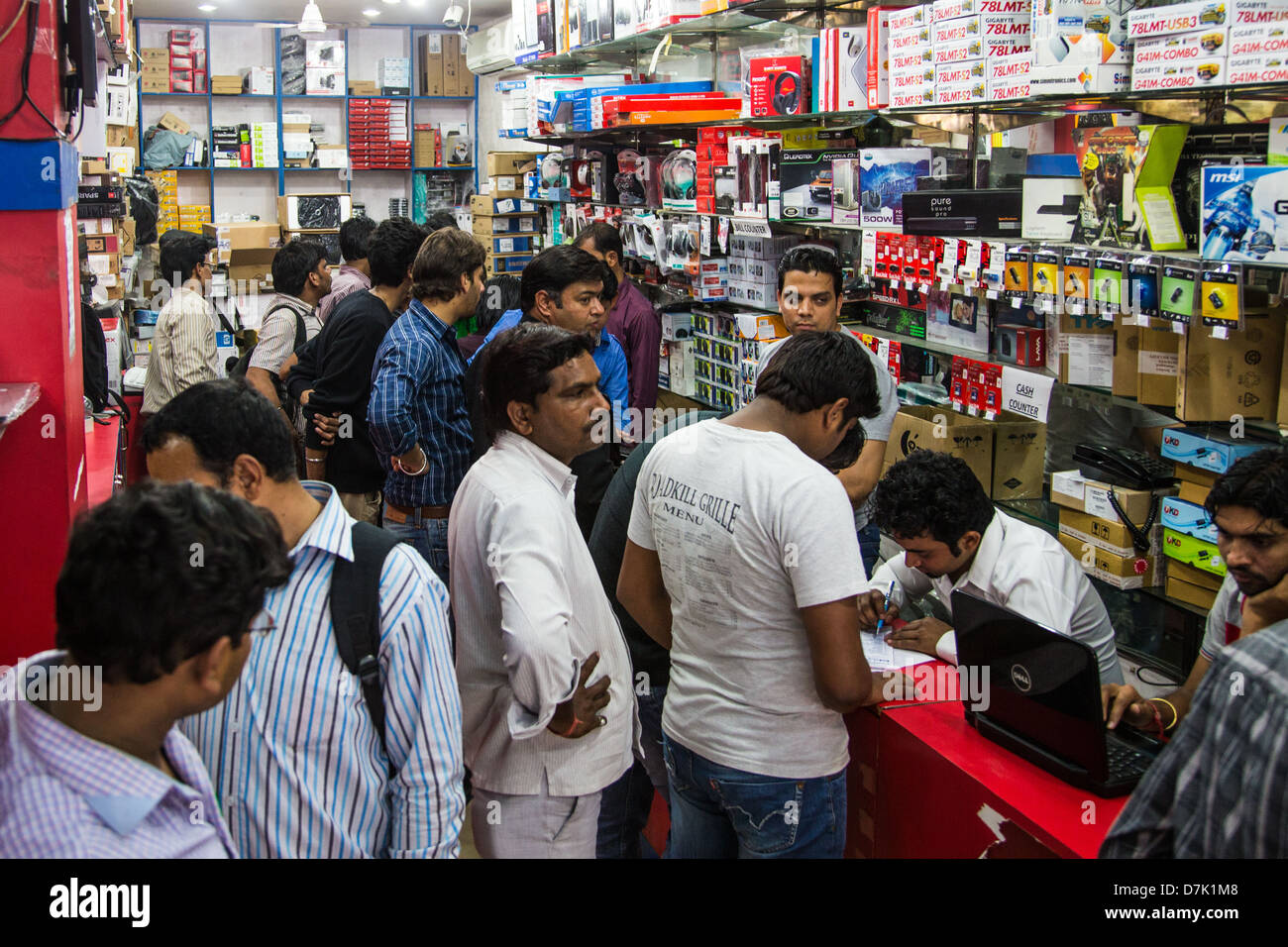 Neru statt Computer und Elektronik-Markt, Delhi, Indien Stockfoto