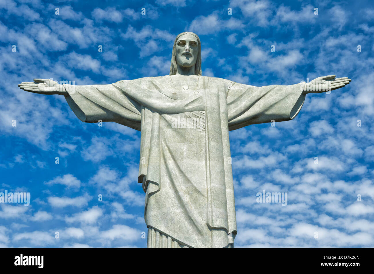 Jesus Christus der Erlöser Statue, Corcovado-Berg, Rio De Janeiro, Brasilien Stockfoto