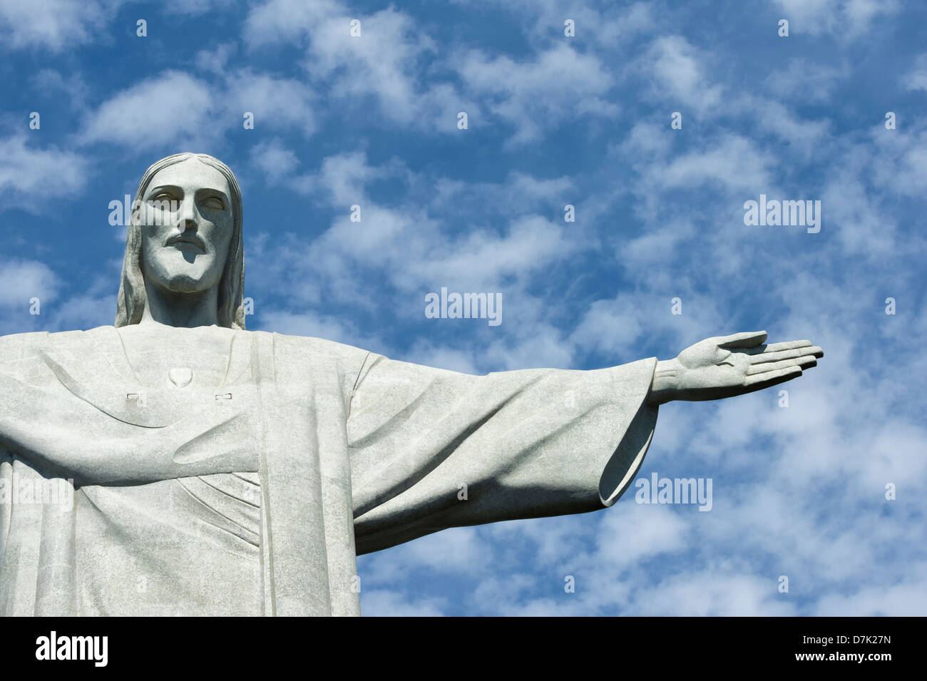Jesus Christus der Erlöser Statue, Corcovado-Berg, Rio De Janeiro, Brasilien Stockfoto