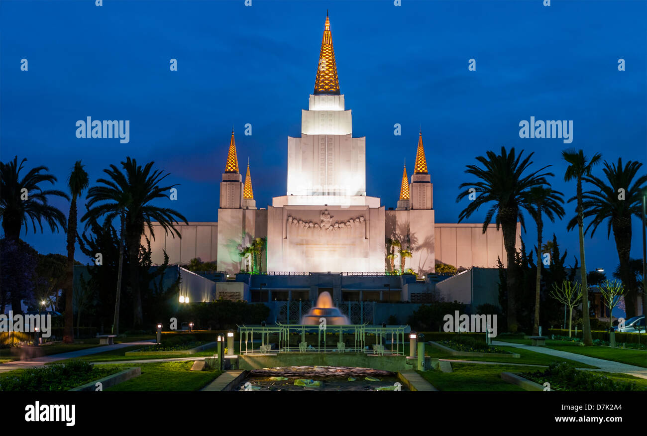 Tempel der Mormonen Stockfoto