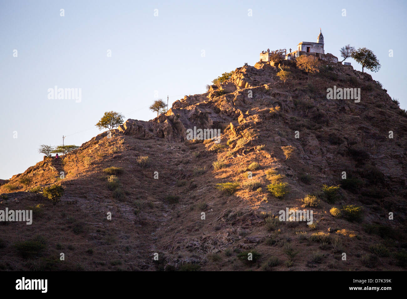 Gayatri hinduistischer Tempel, Pushkar, Rajasthan, Indien Stockfoto