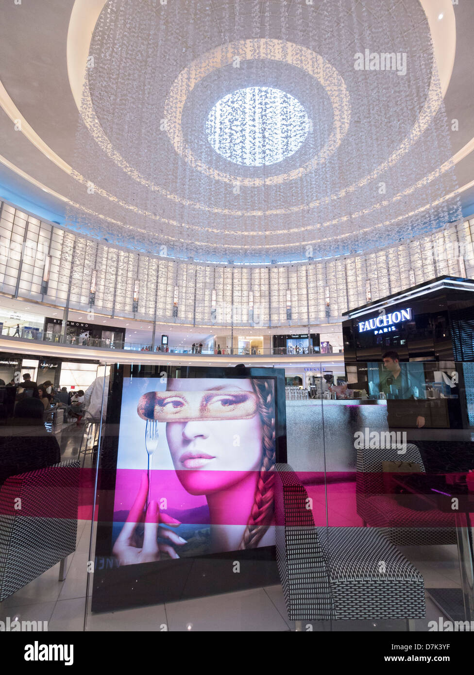 Fauchon gehobenen Café in der Dubai Mall in Dubai Vereinigte Arabische Emirate Stockfoto