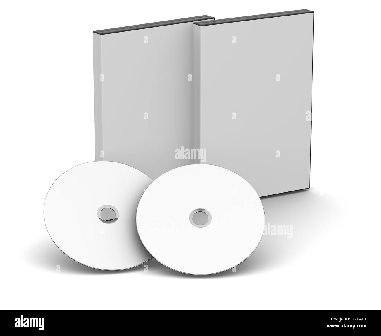 DVD-Hüllen - Blank Stockfoto