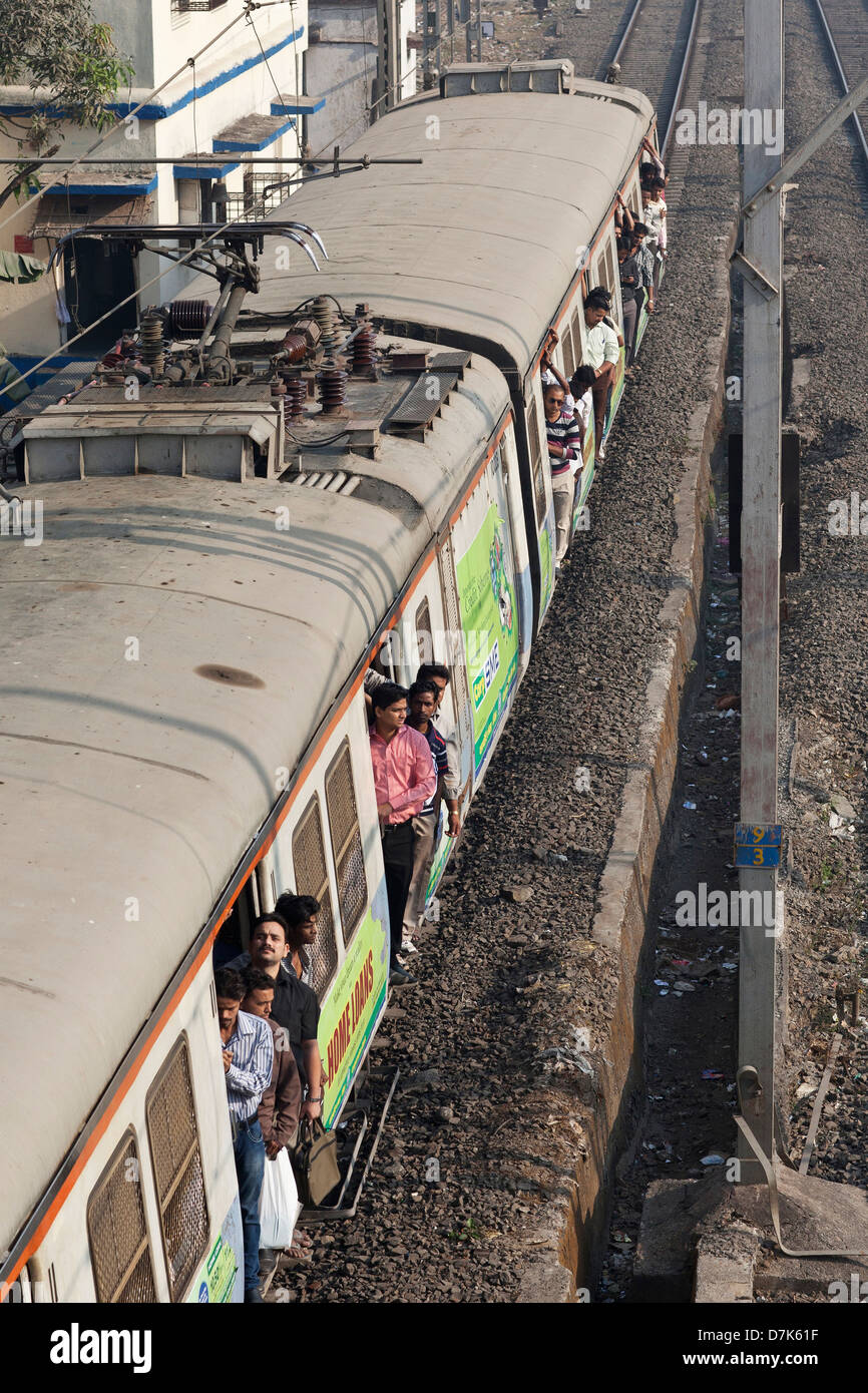 Ein Personenzug in Indien Stockfoto