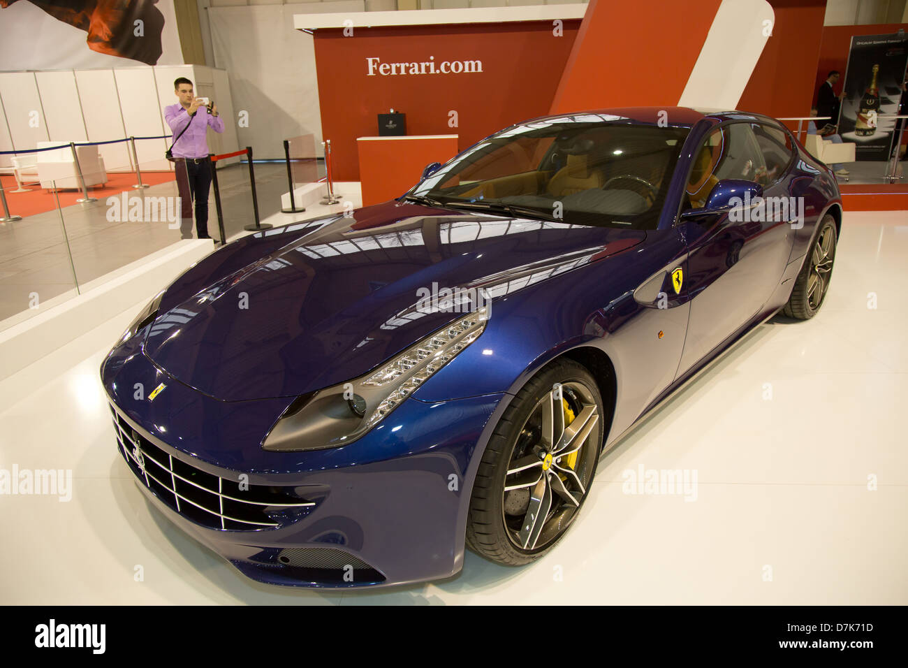 Posen, Polen, der Ferrari FF auf der Motor Show 2013 Stockfoto