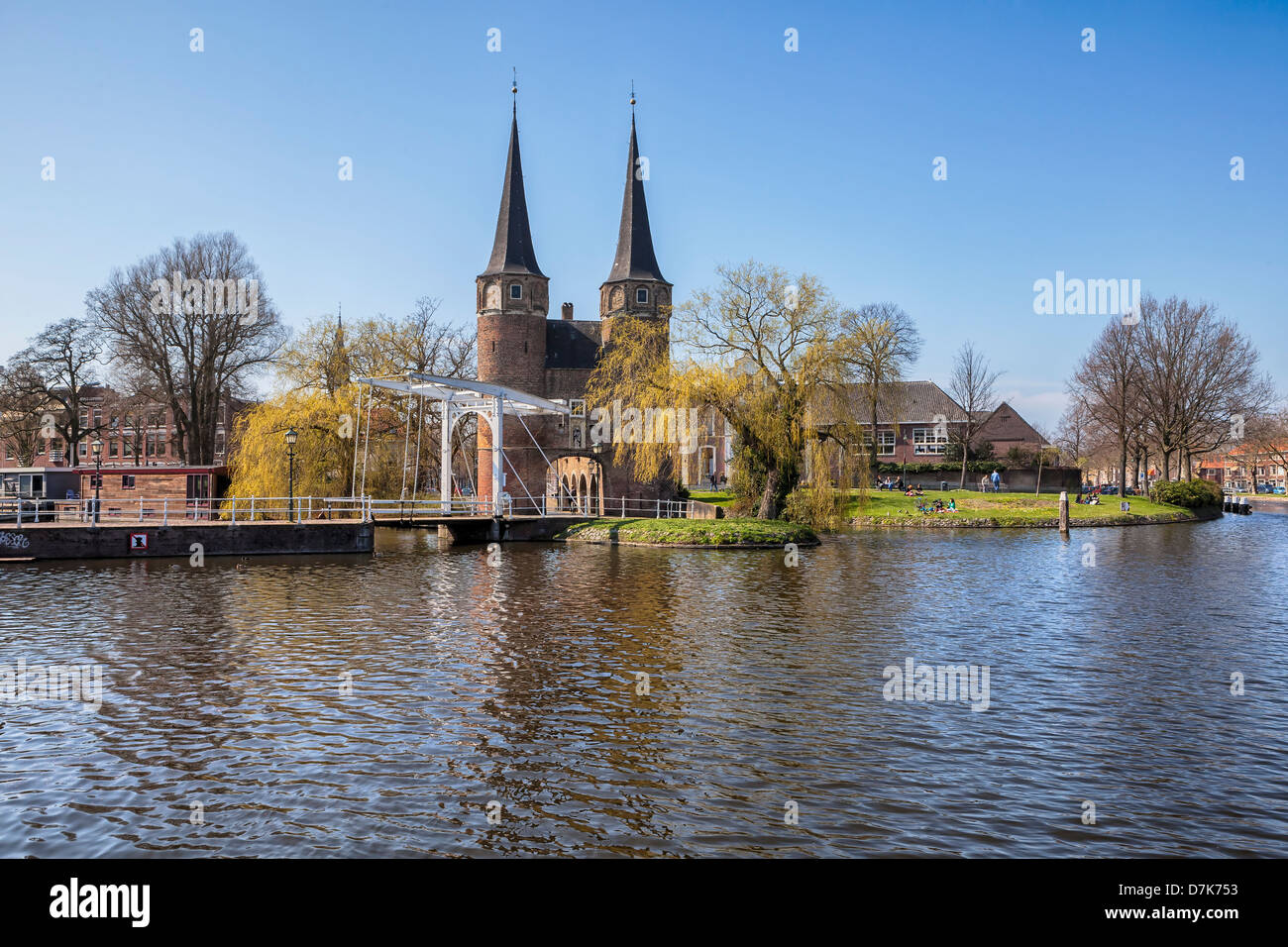 Oostpoort, Delft, Zuid-Holland, Niederlande Stockfoto