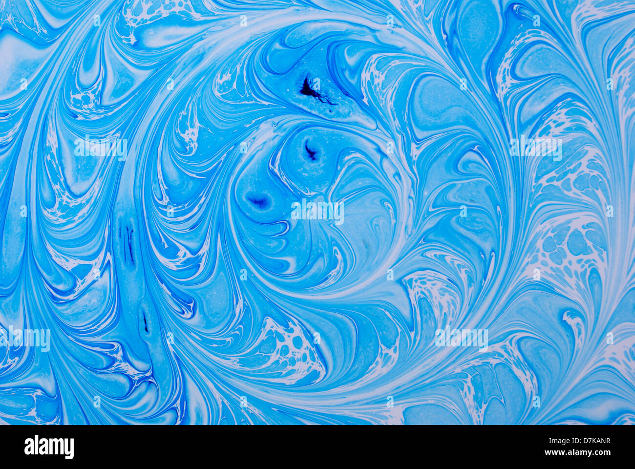 Blaue Wellen von Farbe als Hintergrund gemacht Stockfoto