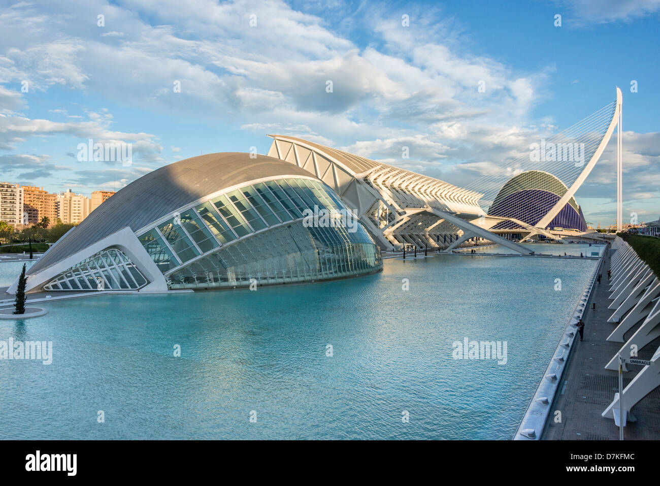 Die Stadt der Künste und Wissenschaften Valencia Stockfoto