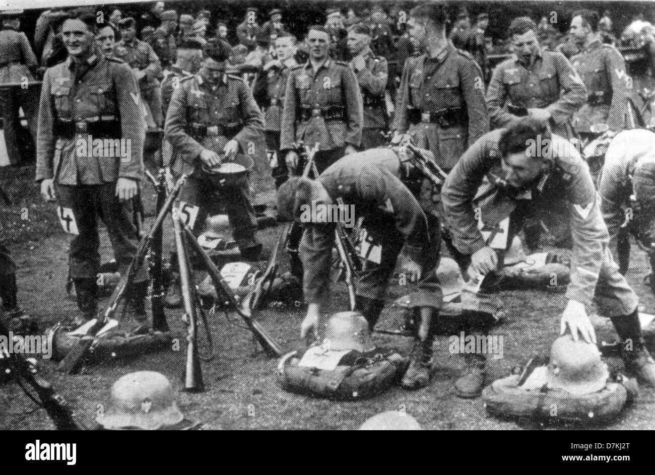 Deutsche Soldaten gefangen genommen des 2. Weltkrieges in Ägypten Stockfoto