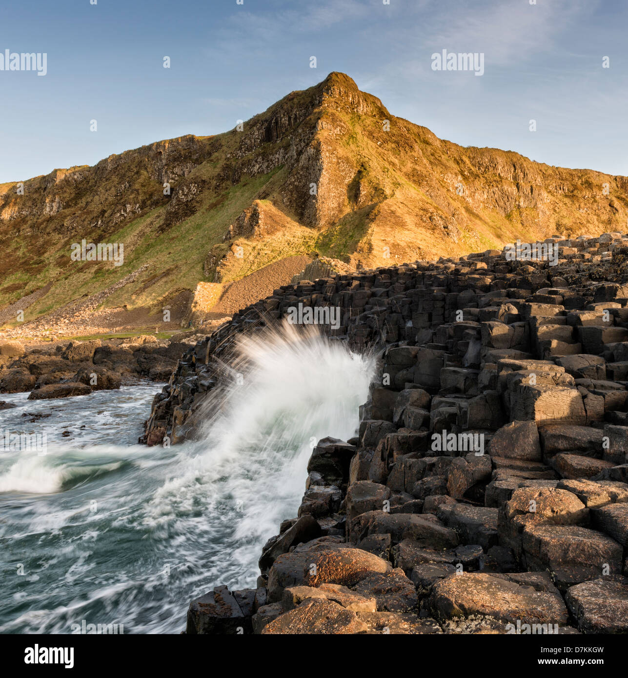 Giant es Causeway an der Küste North Antrim in Nordirland Stockfoto