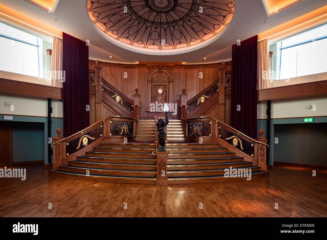 Nachbildung der Titanic Freitreppe Stockfoto