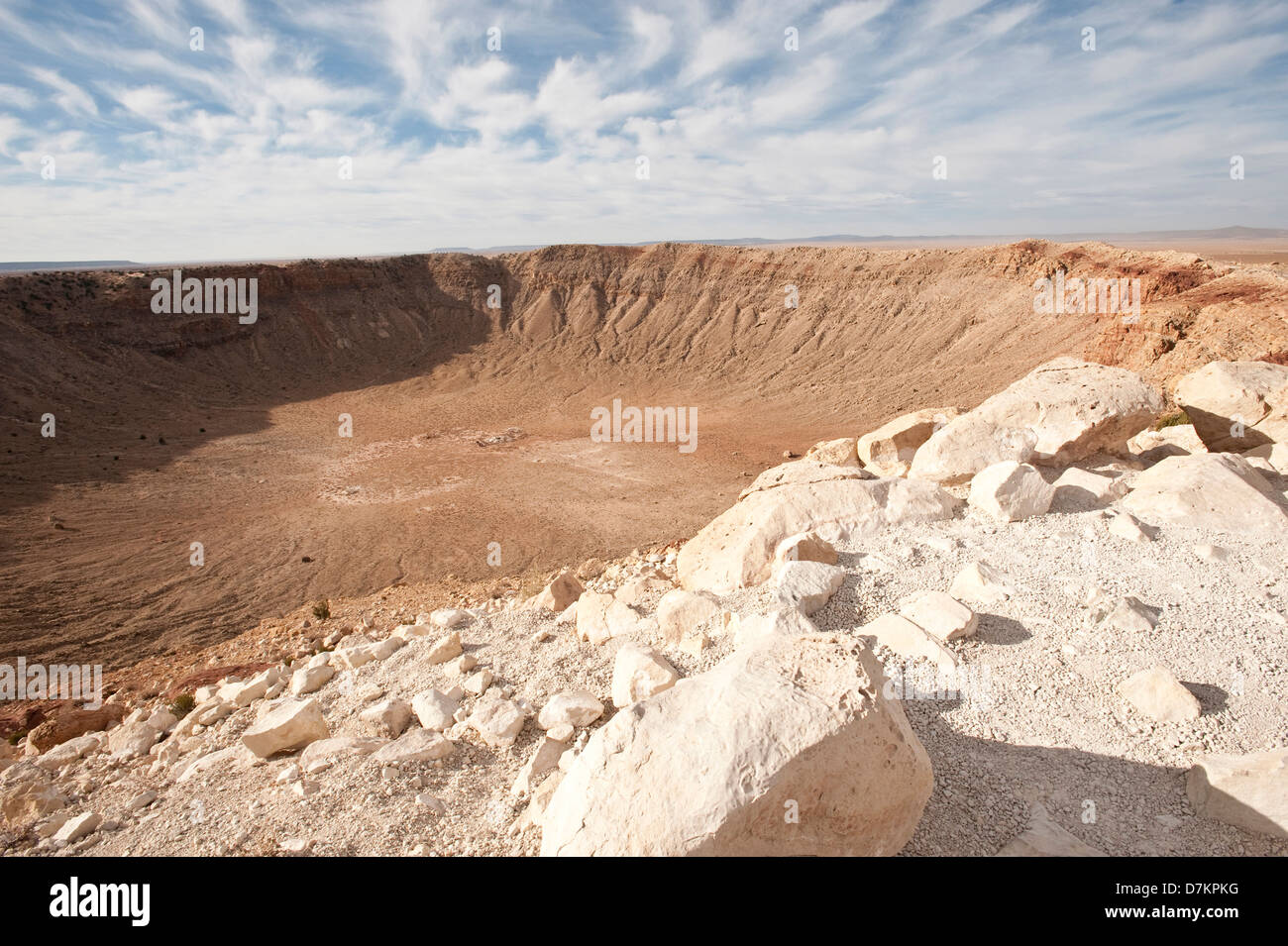 Nordamerika, USA, Meteor-Krater in der Nähe von Winslow, Arizona Stockfoto