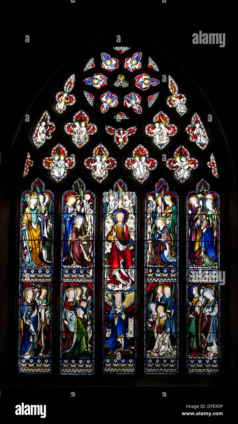 Die Glasmalerei Windon in die Kirche des Heiligen Johannes, Henley nach Themse, England Stockfoto