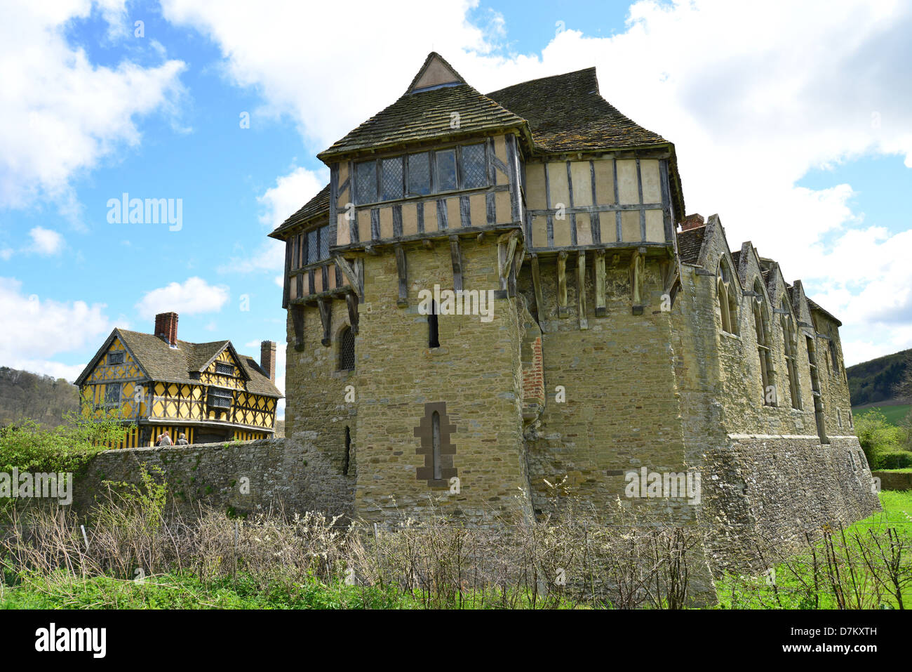 13. Jahrhundert Stokesay Castle, Stokesay, Shropshire, England, Vereinigtes Königreich Stockfoto